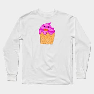 Pink cupcakes art Long Sleeve T-Shirt